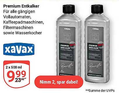 Premium Entkalker für alle gängigen Vollautomaten, Kaffeemaschinen und Wasserkocher