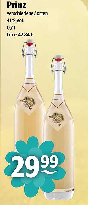 Prinz verschiedene Sorten 0,7 l – 41 % Vol.
