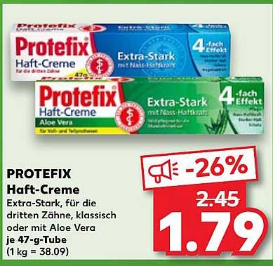 PROTEFIX Haft-Creme Extra-Stark – 47-g-Tube