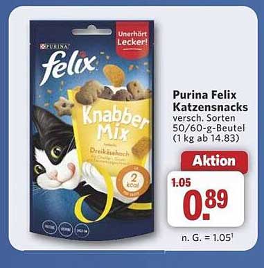 Purina Felix Katzen snacks - Knabber Mix