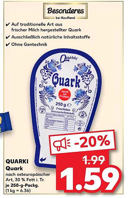QUARKI Quark 250 g, nach osteuropäischer Art
