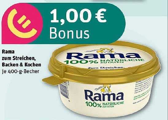 Rama zum Streichen, Backen & Kochen je 400-g-Becher