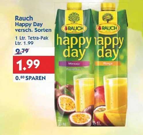 Rauch Happy Day 1 L Tetra-Pak - verschiedene Sorten