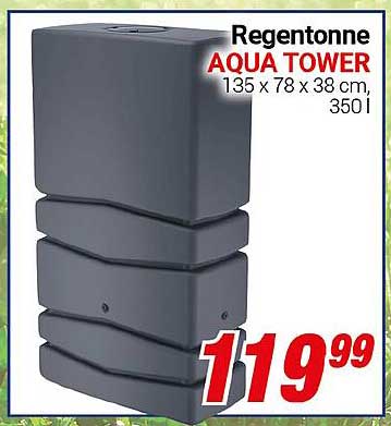 Regentonne AQUA TOWER 135 x 78 x 38 cm, 350 l
