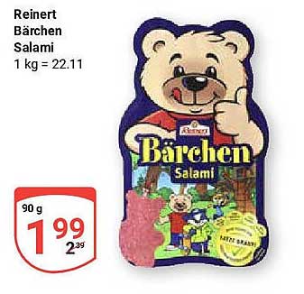 Reinert Bärchen Salami