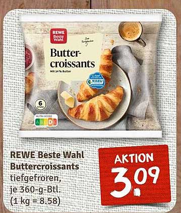 REWE Beste Wahl Buttercroissants