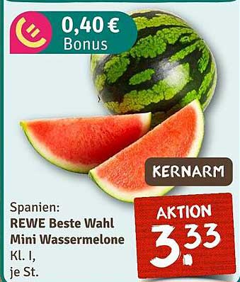 REWE Beste Wahl Mini Wassermelone Kl. I, je St.