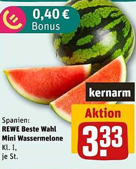 REWE Beste Wahl Mini Wassermelone Kl. I je St.