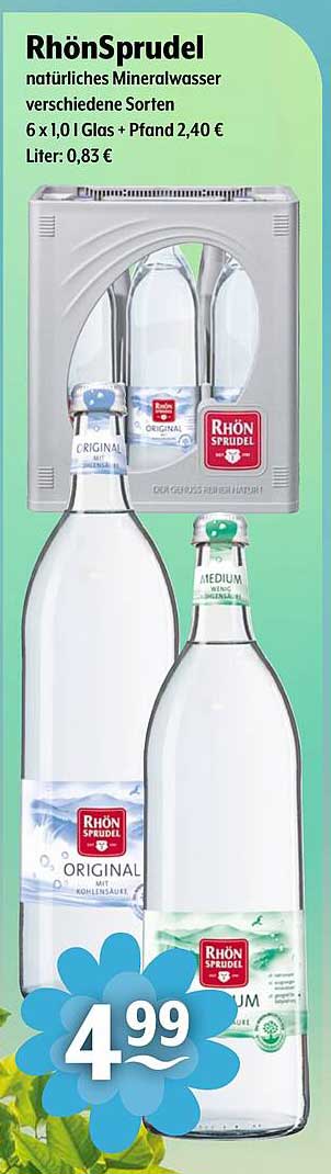 RhönSprudel natürliches Mineralwasser - verschiedene Sorten