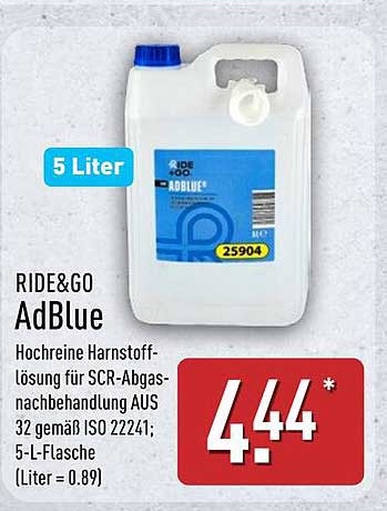 RIDE&GO AdBlue 5-Liter-Flasche
