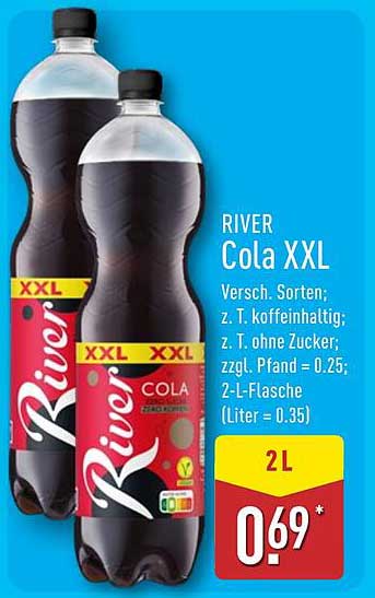 RIVER Cola XXL 2L Flasche zum Sonderpreis