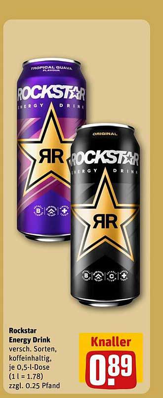 Rockstar Energy Drink - verschiedene Sorten