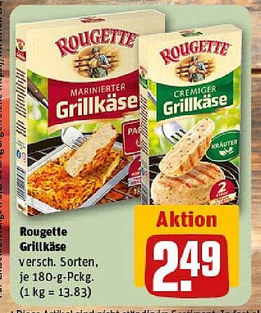 Rougette Grillkäse - verschiedene Sorten