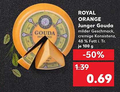 ROYAL ORANGE Junger Gouda 100 g