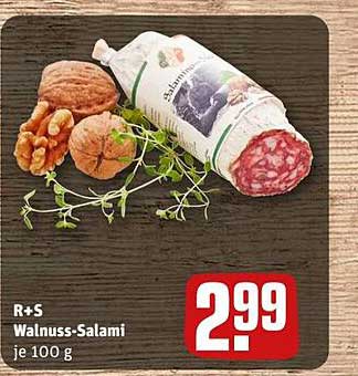 R+S Walnuss-Salami je 100 g