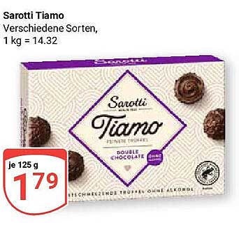 Sarotti Tiamo Feine Trüffel, 125 g
