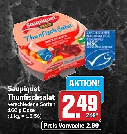 Saupiquet Thunfischsalat verschiedene Sorten 160 g Dose