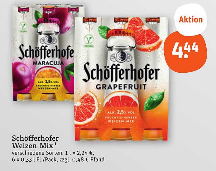 Schöfferhofer Weizen-Mix – 6 x 0,33 l für nur 4,44 €