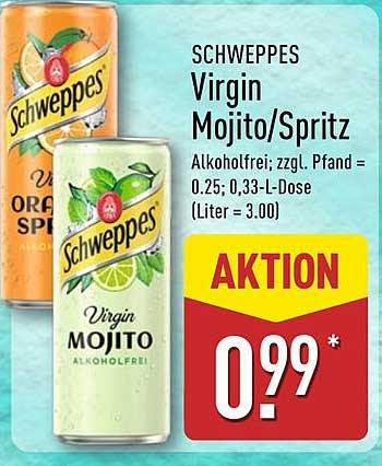 Schweppes Virgin Mojito/Spritz 0,33 L Dose