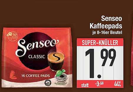 Senseo Kaffeepads je 8-16er Beutel