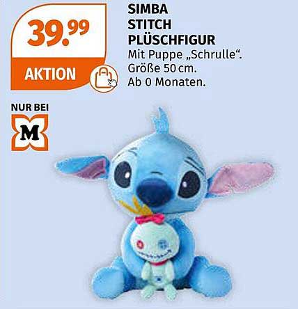 SIMBA STITCH PLÜSCHFIGUR mit Puppe "Schrulle"