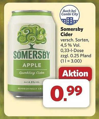 Somersby Cider - Verschiedene Sorten, 4,5 % Vol.