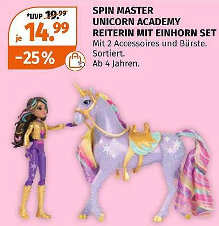 SPIN MASTER UNICORN ACADEMY REITERIN MIT EINHORN SET