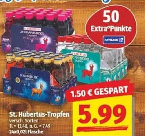 St. Hubertus-Tropfen - Verschiedene Sorten