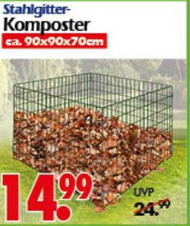 Stahlgitter-Komposter ca. 90x90x70cm