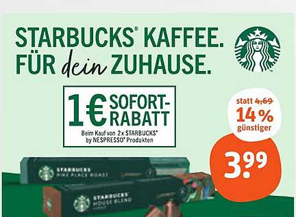 STARBUCKS® Kaffee. Für dein Zuhause.