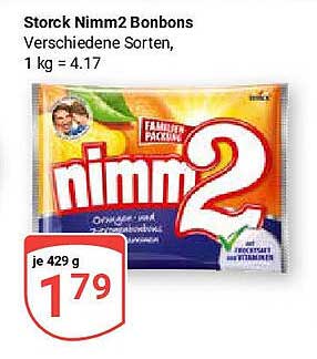 Storck Nimm2 Bonbons, verschiedene Sorten, 429 g