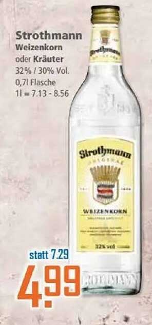 Strothmann Weizenkorn 0,71l Flasche