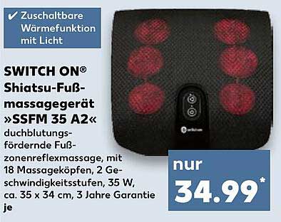 SWITCH ON® Shiatsu-Fußmassagegerät »SSFM 35 A2«