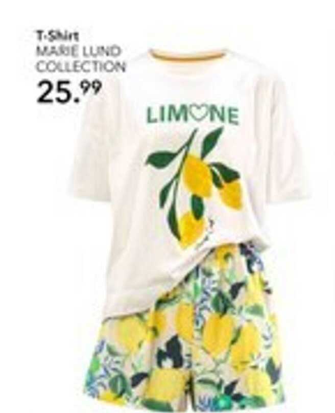 T-Shirt MARIE LUND COLLECTION - Limone Design