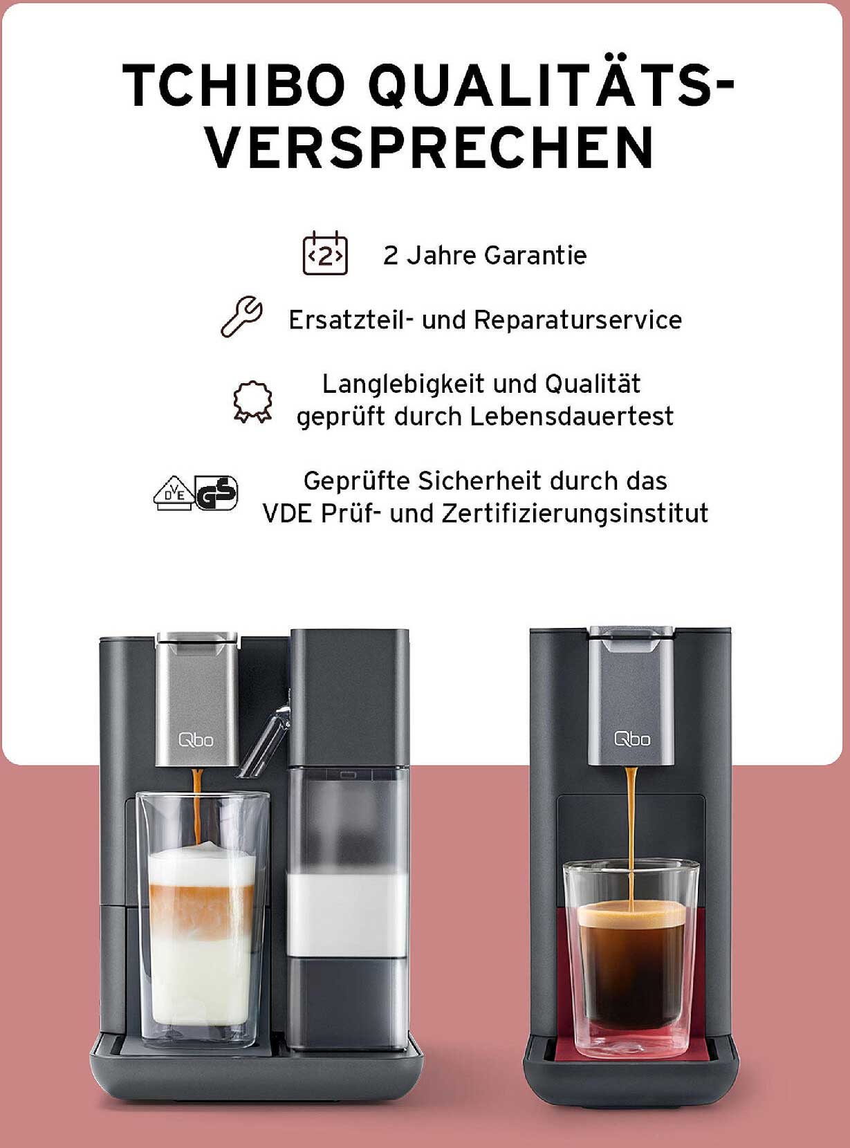 Tchibo Qbo® Kaffee- und Milchschaumaschine