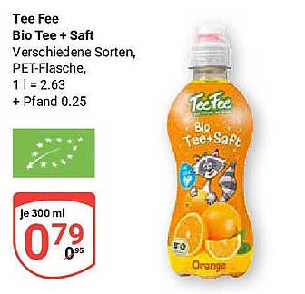 Tee Fee Bio Tee + Saft – Erfrischender Genuss in einer Flasche