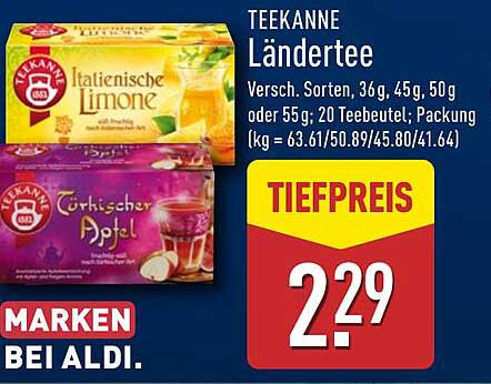 TEEKANNE Ländertees - Italienische Limone & Türkischer Apfel