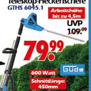 Teleskop-Heckenschere GTHS 6045.1