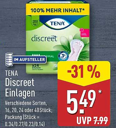 TENA Discreet Einlagen