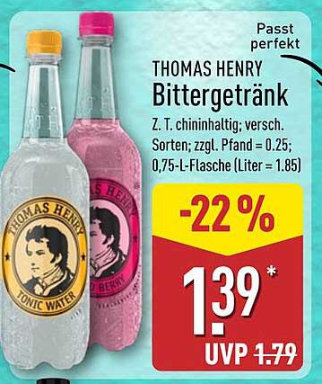 THOMAS HENRY Bittergetränk