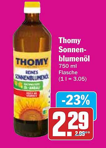 Thomy Sonnenblumenöl 750 ml Flasche