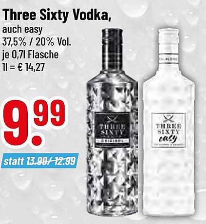 Three Sixty Vodka, auch easy