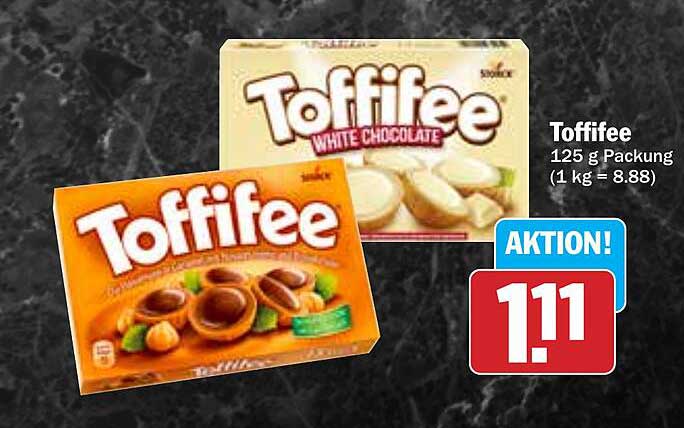 Toffifee 125 g Packung (1 kg = 8.88)