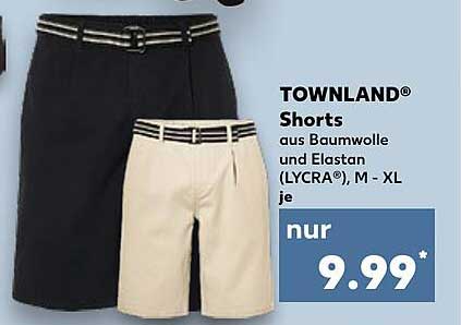 TOWNLAND® Shorts aus Baumwolle und Elasten (LYCRA®)