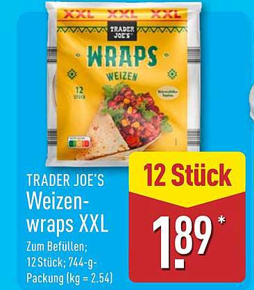 TRADER JOE'S Weizenwraps XXL