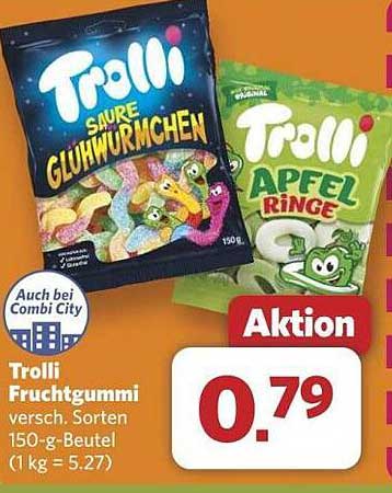 Trolli Fruchtgummi - verschiedene Sorten 150-g-Beutel