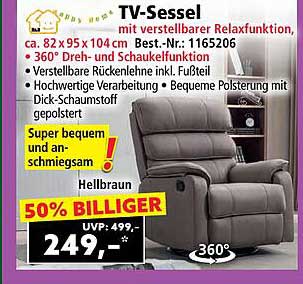 TV-Sessel mit verstellbarer Relaxfunktion