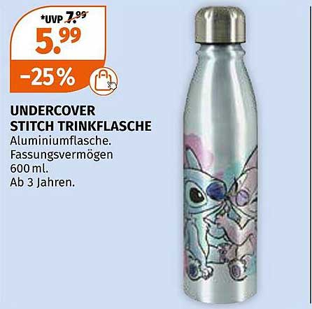 UNDERCOVER STITCH TRINKFLASCHE