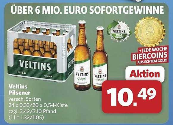 Veltins Pilsener 24 x 0,33 l - Jetzt im Angebot!