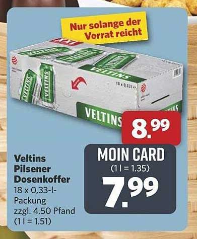 Veltins Pilsener Dosenkoffer 18 x 0,33 l